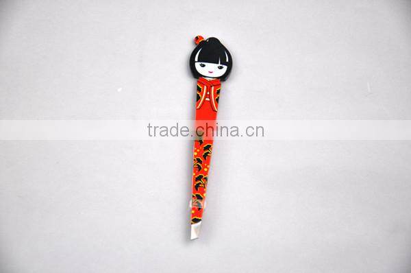 small gift items for girls/beautiful girl eyebrow tweezer/hot sell product