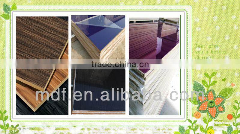 2015 high quality mdf high gloss uv lacquered board
