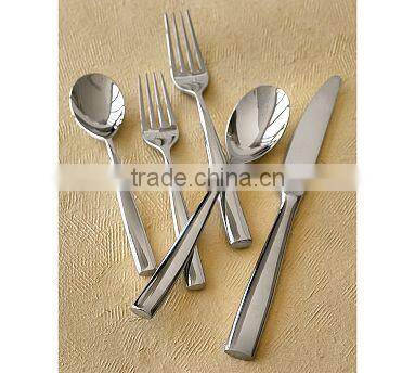 Silver Plated Brass Cutlery Set Of Spoon, Fork And Paster With Stand