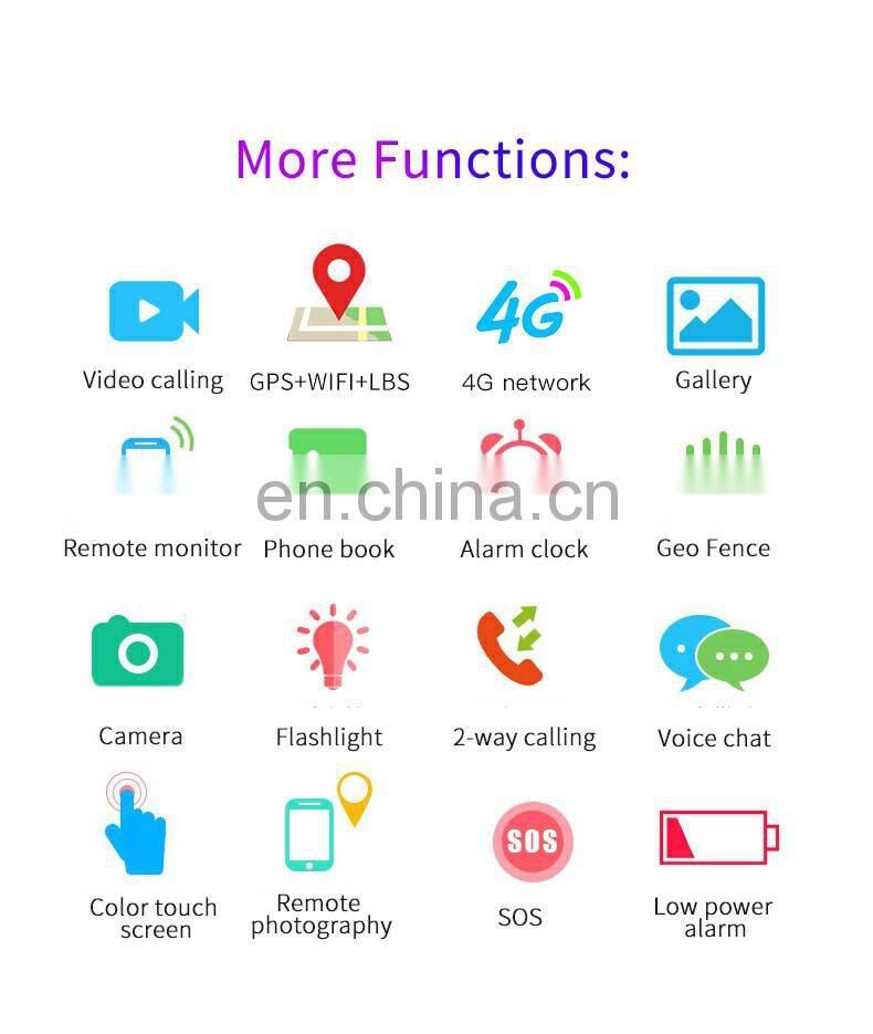 2021 new white label electronics baby toy gifts 4G LTE IPS sim 4GB+32 GB android game children smartwatch