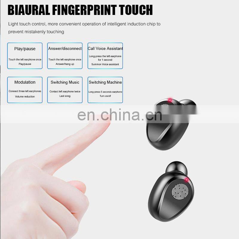 Mini bass wireless earbuds F9 LCD display blutooth earphone with power bank audifono f9-34 tws auriculares