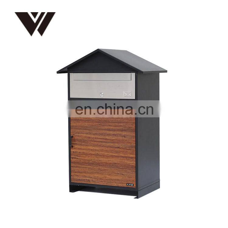 Home Outdoor Package Galvanized Steel Large Smart Parcel Delivery Mailbox Drop Post Mail Letter Box