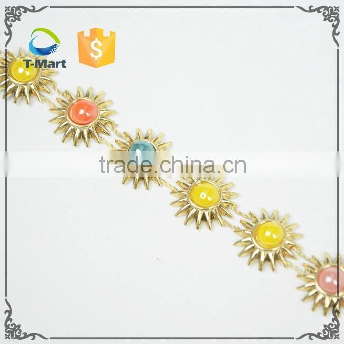 Multi color plastic trimming with wholesale price for lady shoes