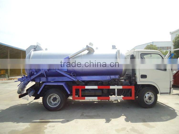 Dongfeng 4x2 sewage suction truck, 3m3 used sewage trucks