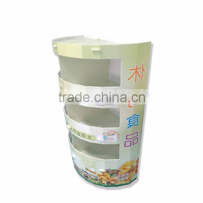 Supermarket cardboard Book Shelves supermarket book display shelf