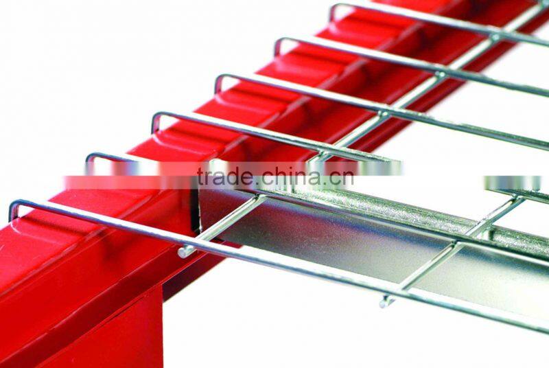 Inverted channel galvanized storage wire mesh decking