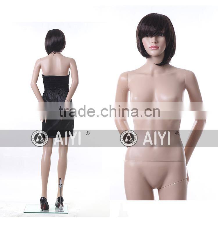 Plastic Cheap Standing Sex Female Mannequin Skin Color
