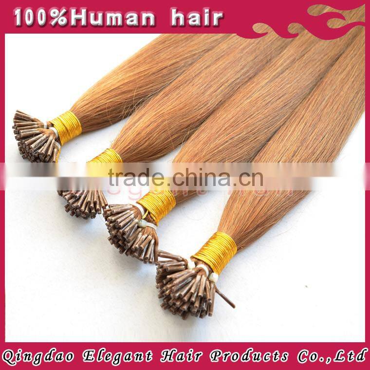 wholesale body wave virgin brazilian hair extension i tip hair extension