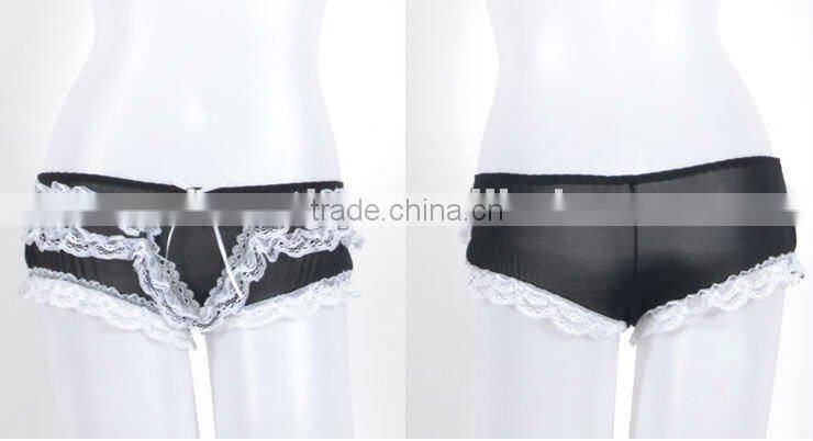 Hot sales newest sexy hot lacy transparent panties thongs women 6008
