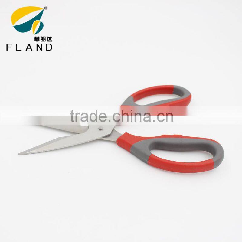 YangJiang Best quality kitchen stainless steel tailor scissors with color handle