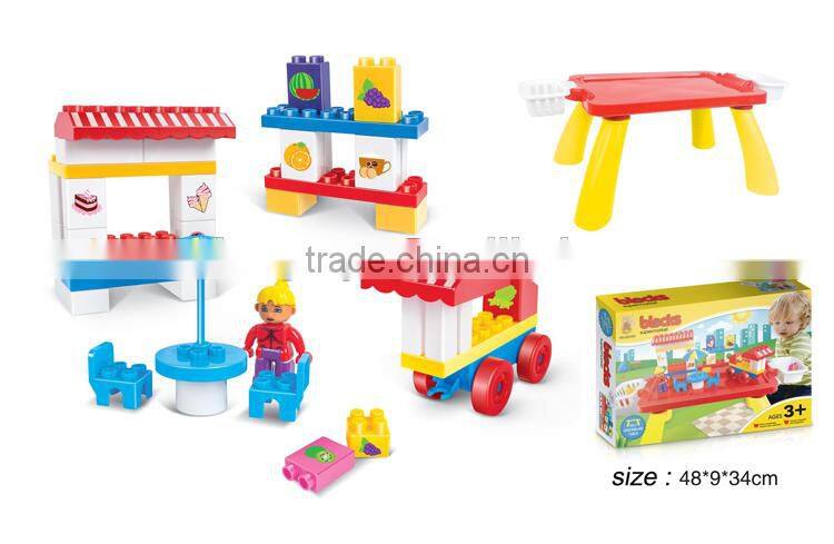 2015 hot DIY educational toys children plastic building blocks