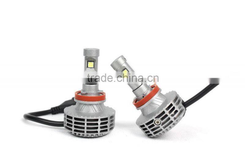 Lanseko 2015 newest G6 fanless all in one 5 color DIY freely h8 auto led headlight bulbs 12v 35w
