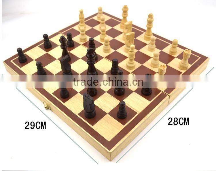 wooden material foldable international chess board games for adult