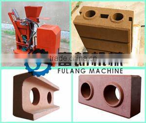 FL1-25 semi-automatic hydraulic interlocking manual brick making machine/compressed earth block