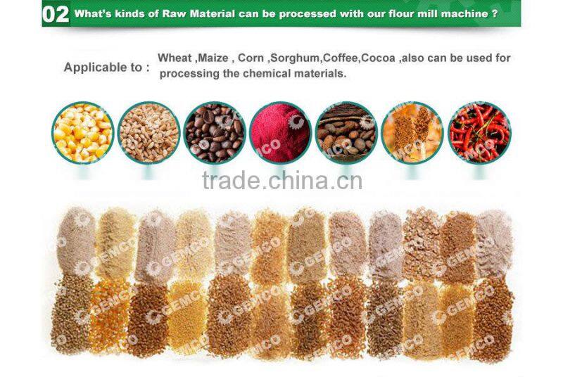10 T/D 20T/D Small Scale Maize Flour processing machine