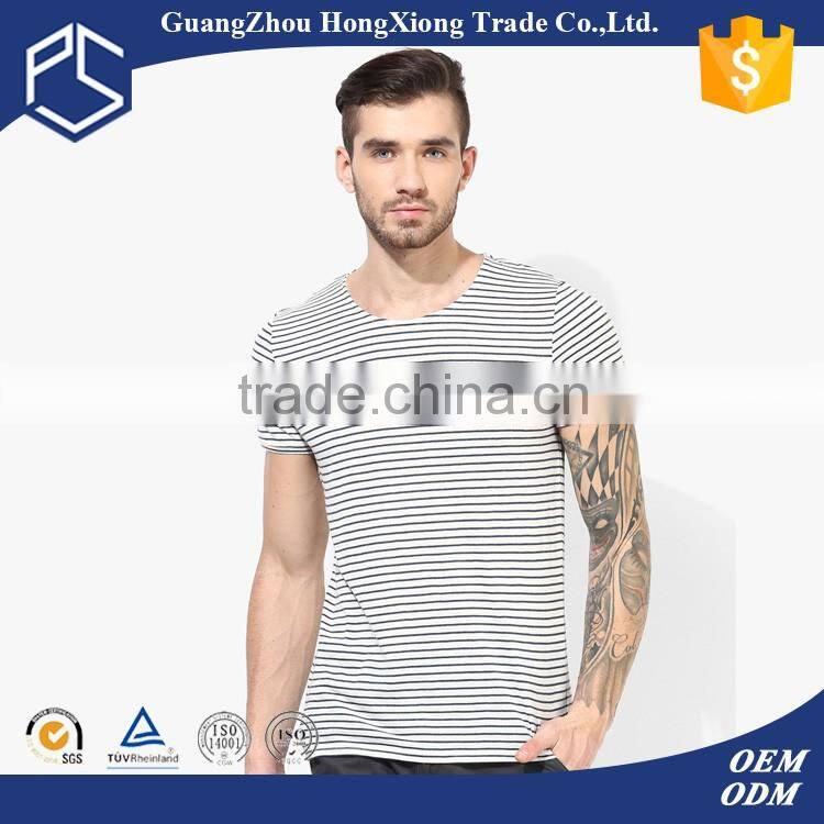 2016 Guangzhou Hongxiong OEM customized short sleeves plus size fashionable men spring summer high quality new style men t-shirt