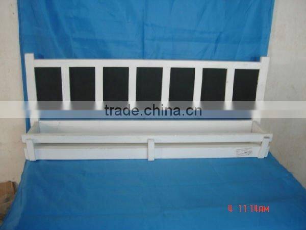 wood standing blackboard