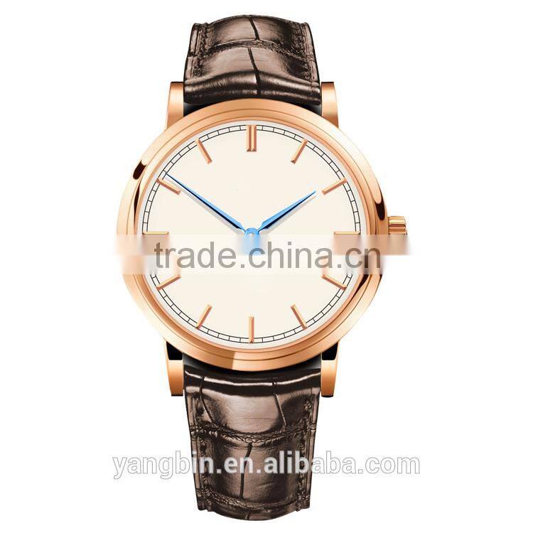 CE approved japan movt roma numbers sliver watch