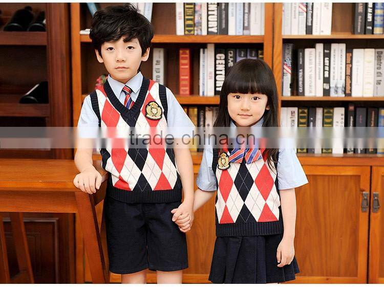 2016 Factory wholesale Korean uniform for school all grades kid clothes suit international school uniform/sweater (ulik-014)