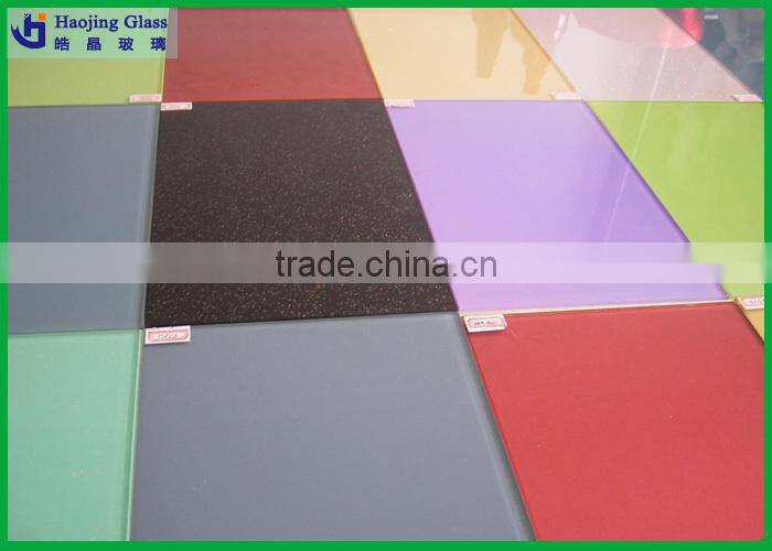 Shahe Haojing high quality red, black, extra white painted glass