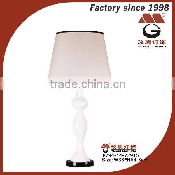 silver polyresin bed lamp