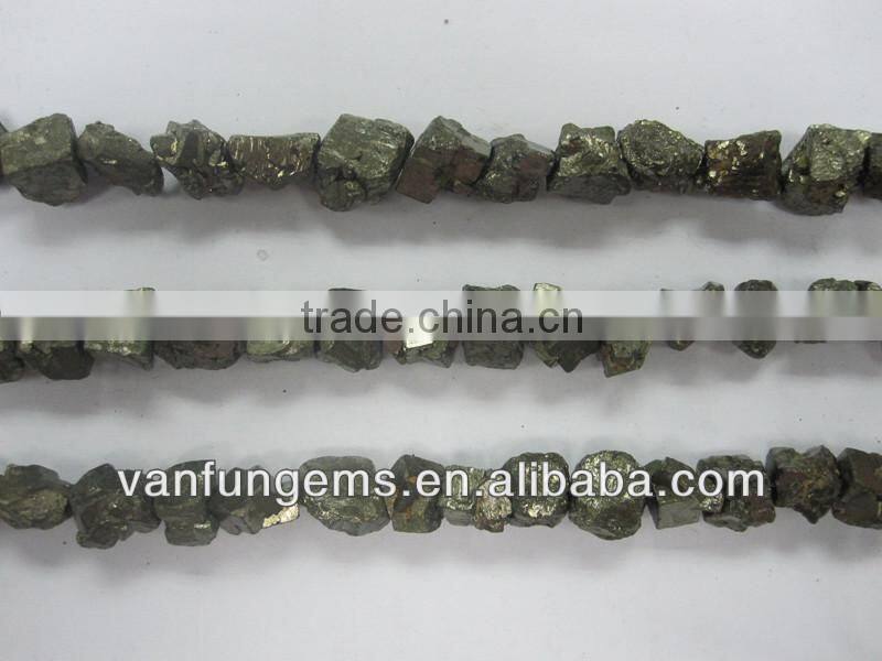 Natural gemstone pyrite rough nugget 1206
