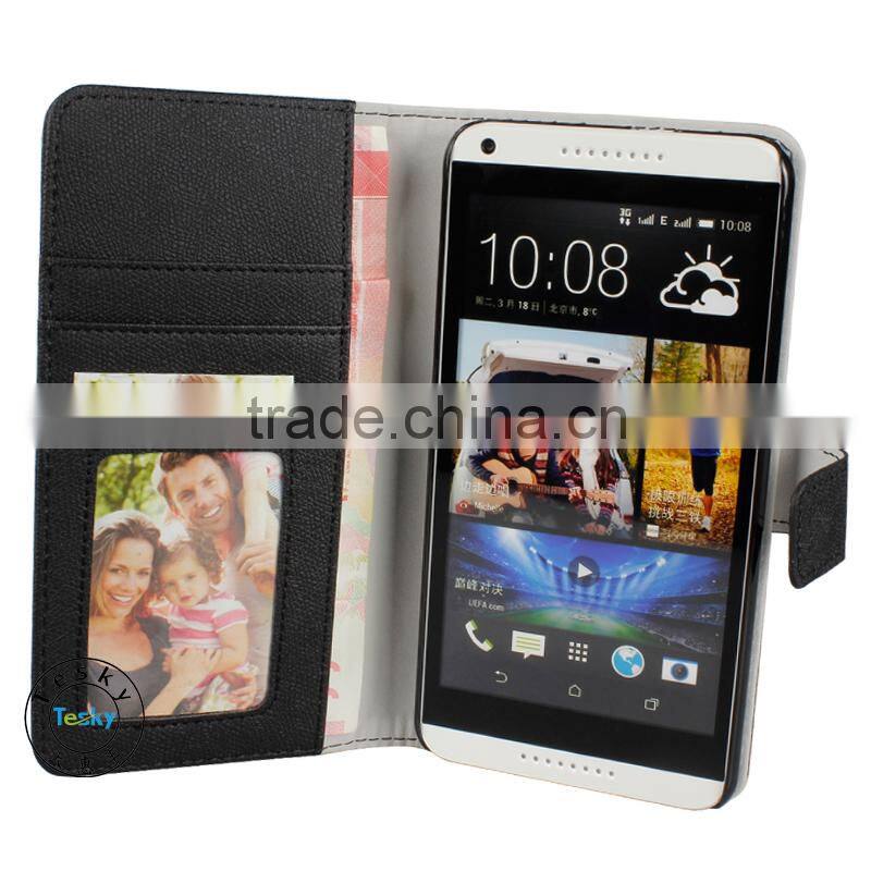 premium cell phone accessories wallet case for HTC desire 816