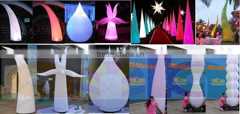 Led light columns / spin inflatable column