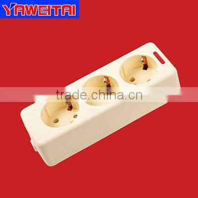 3 gang outlets socket/european extension sockets