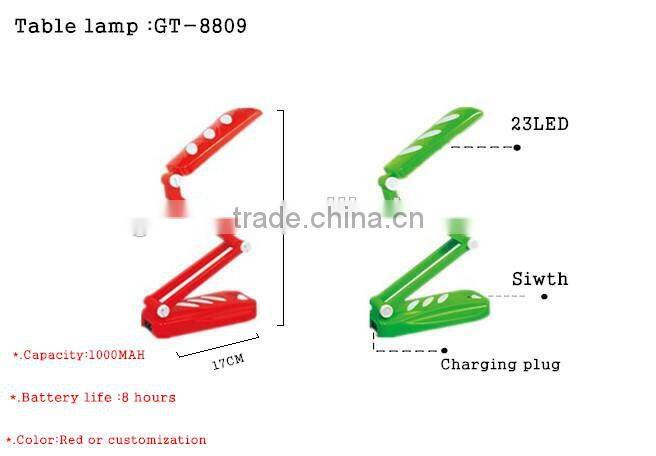 made in china househood rechargeable folding led reading light