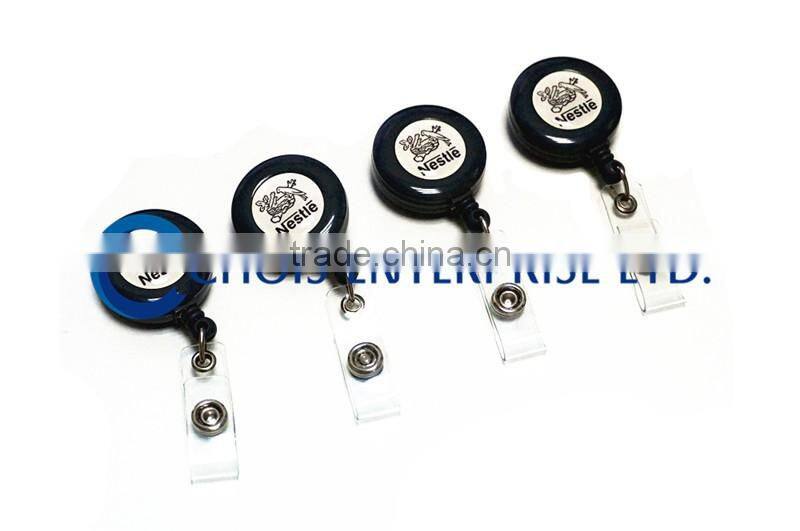 Custom Single Side Logo Retractable Badge Reel, High Quality