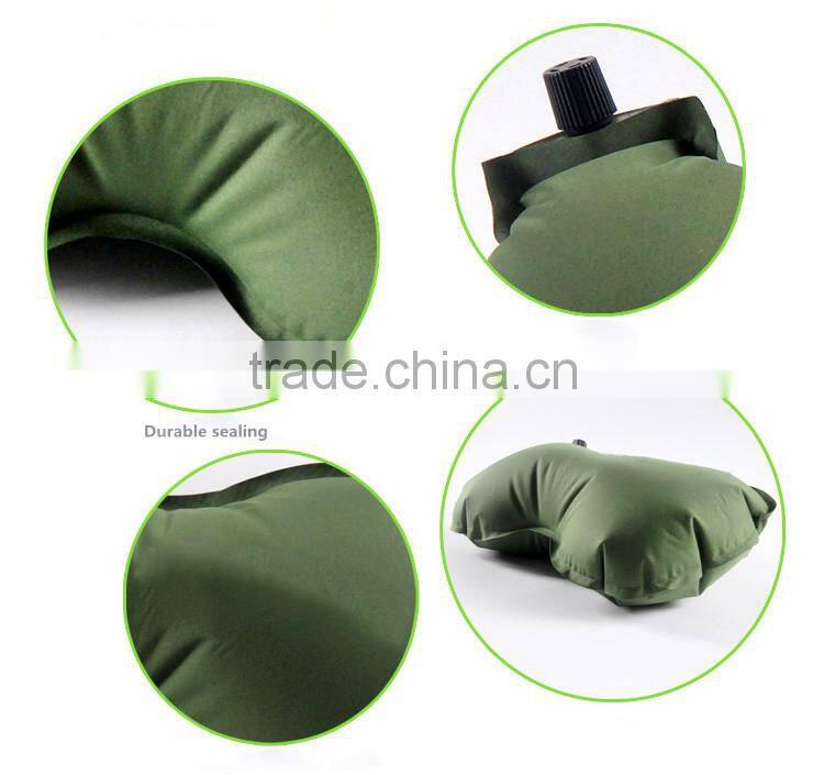 Outdoor camping TPU inflatable travel pillow