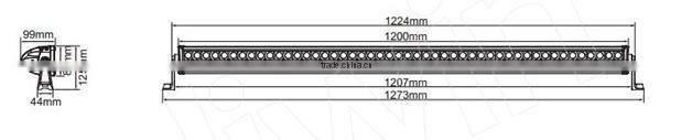 Super quality waterproof offroad 50 inch 288w wholesale car curved led light bar