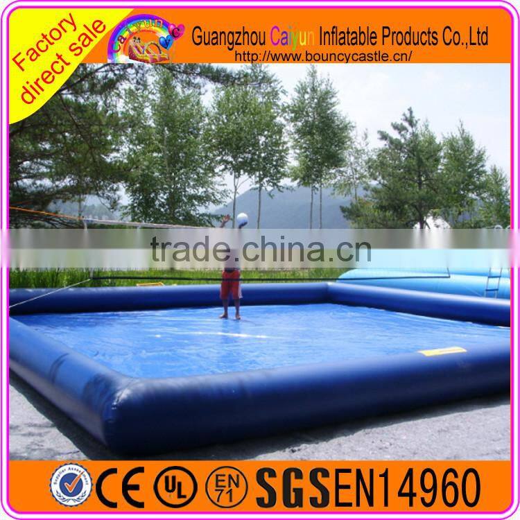 Good price square inflatable swimming pool for rental commercial