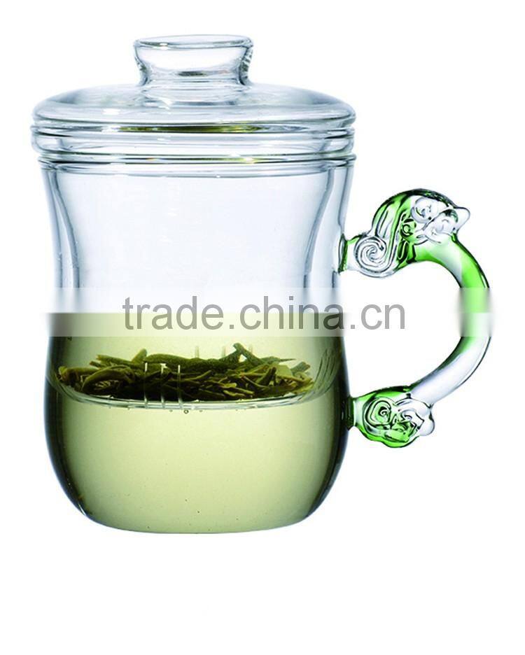 Factory Price Top Brand Eco-Friendly Glass Tea Cups With Cover