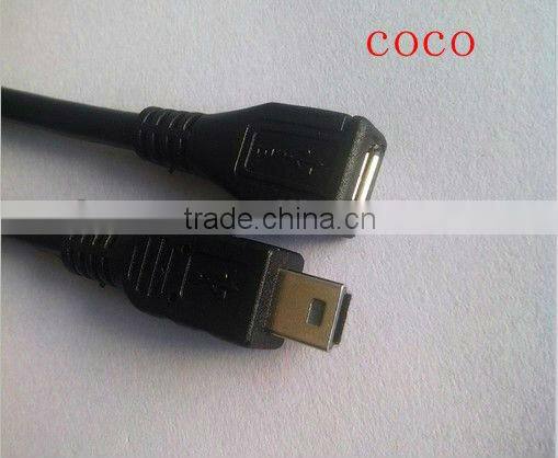 mini USBM TO micro USBF OTG cable in high quaity