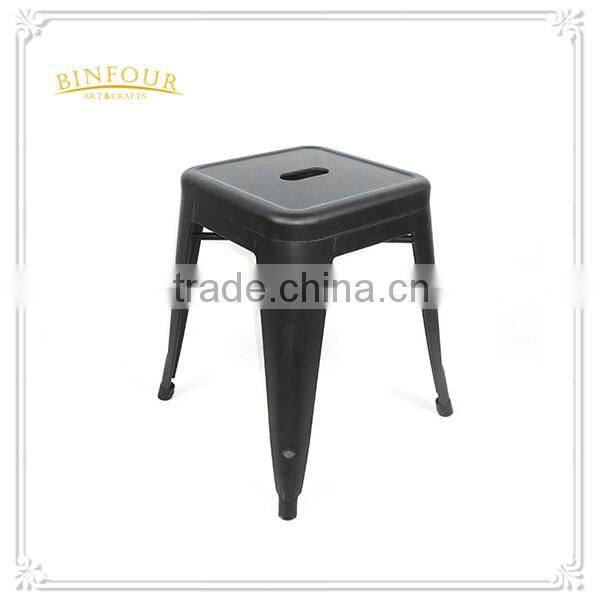 New style black metal seat bar chair