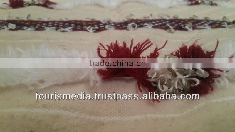 Vintage Moroccan wedding blanket 264cm x 164cm wholesale of handira