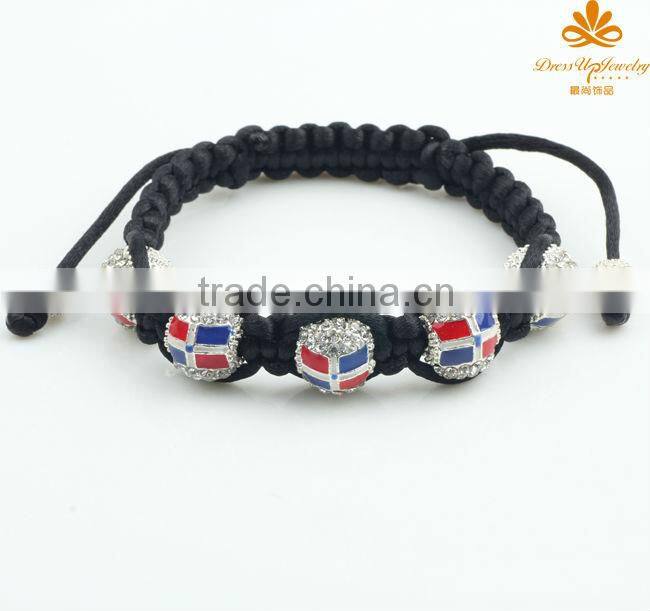new design flag shamballa bracelets