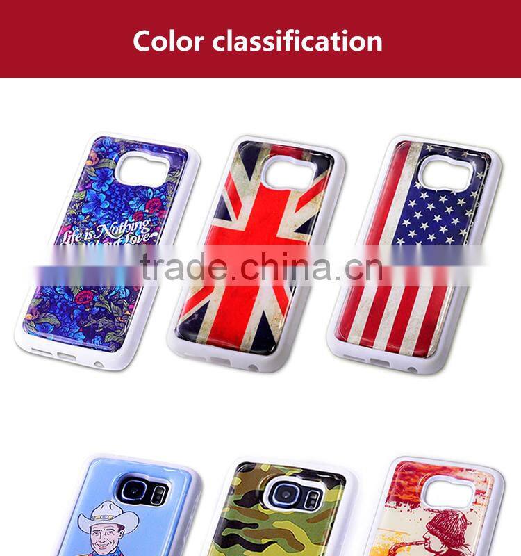 Various colors and types epoxy gel skin TPU case for Samsung S6 for Samsung
