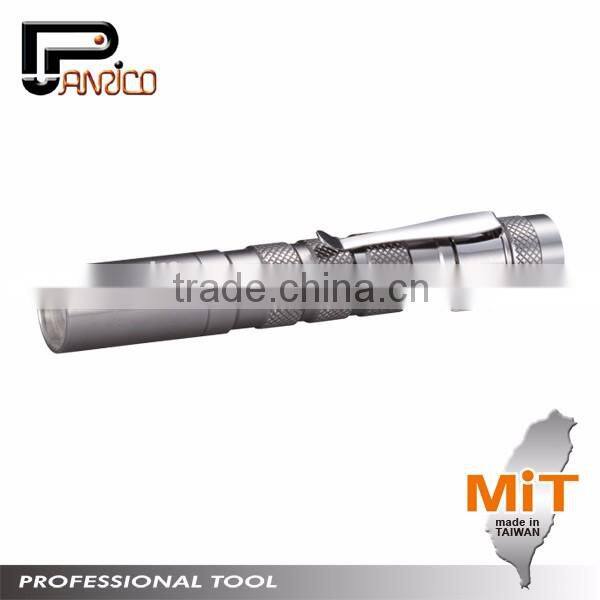 Taiwan made Aluminum Waterproof pocket White LED flashlight
