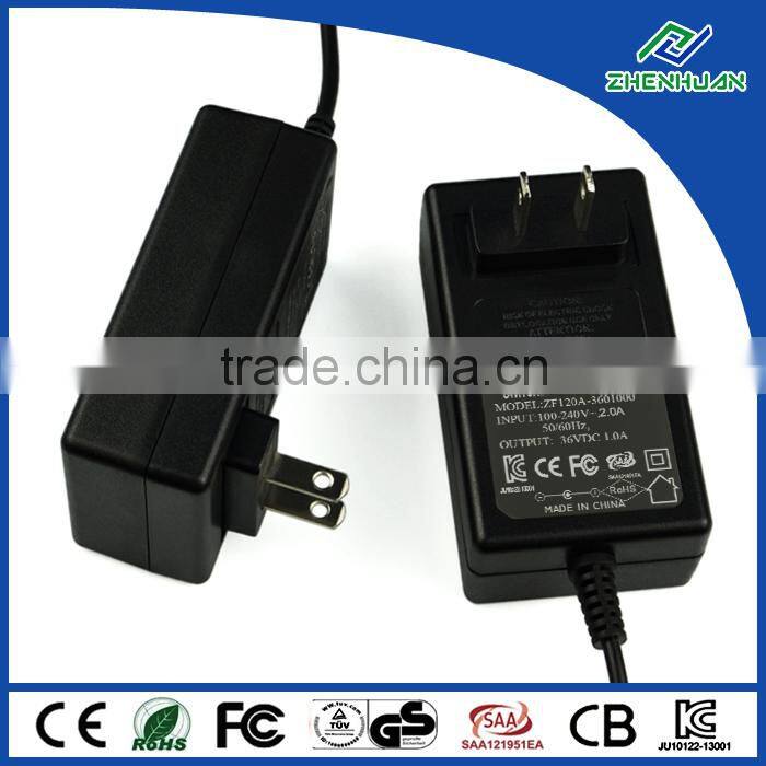 Switch power supply 36V 1A rj45 adapter with power