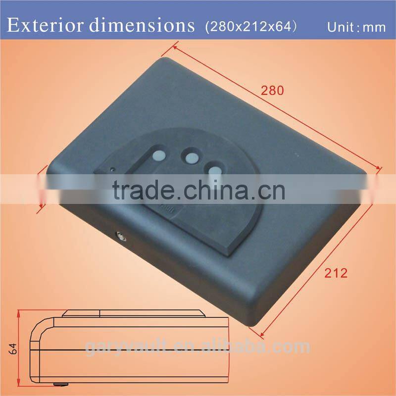 Wholesale- MD500 Micro Vault Digital Code Jewelry Car handgun pistol portable security storage steel mini Safe Box / gun vault