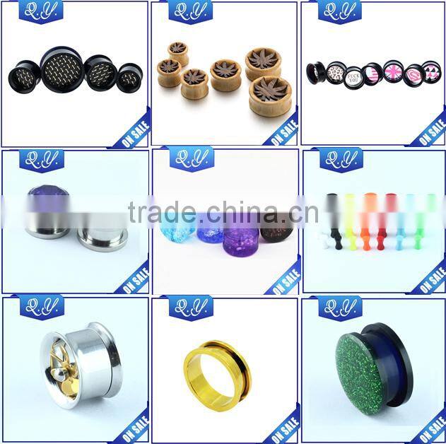 Hot Products New Design Acrylic Ear Plug Bullet Shape Ear Plug with Cheap Price