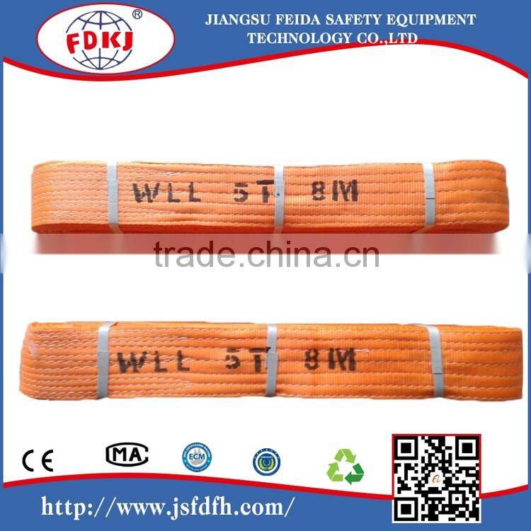Endless polyester webbing sling;flat polyester slings;polyester flat woven webbing sling