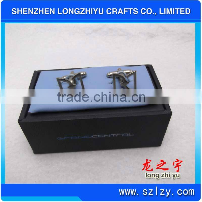 jewelry making silver cufflinks for mens with high electroplating cufflink
