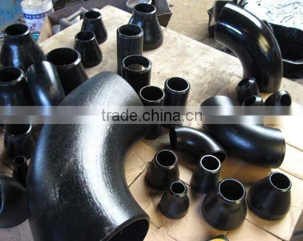 ANSI B16.9 LR 90 degree carbon steel elbow, tee, reducer