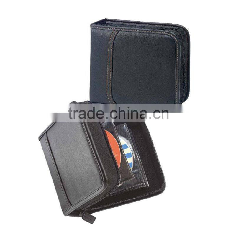 48 CDS Leather Disc Dvd Organizer Binder Holder