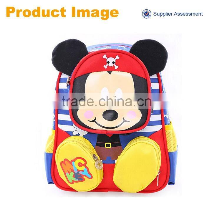 2016 sannovo wholesale cute mickey mouse cartoon kids school bag backpack
