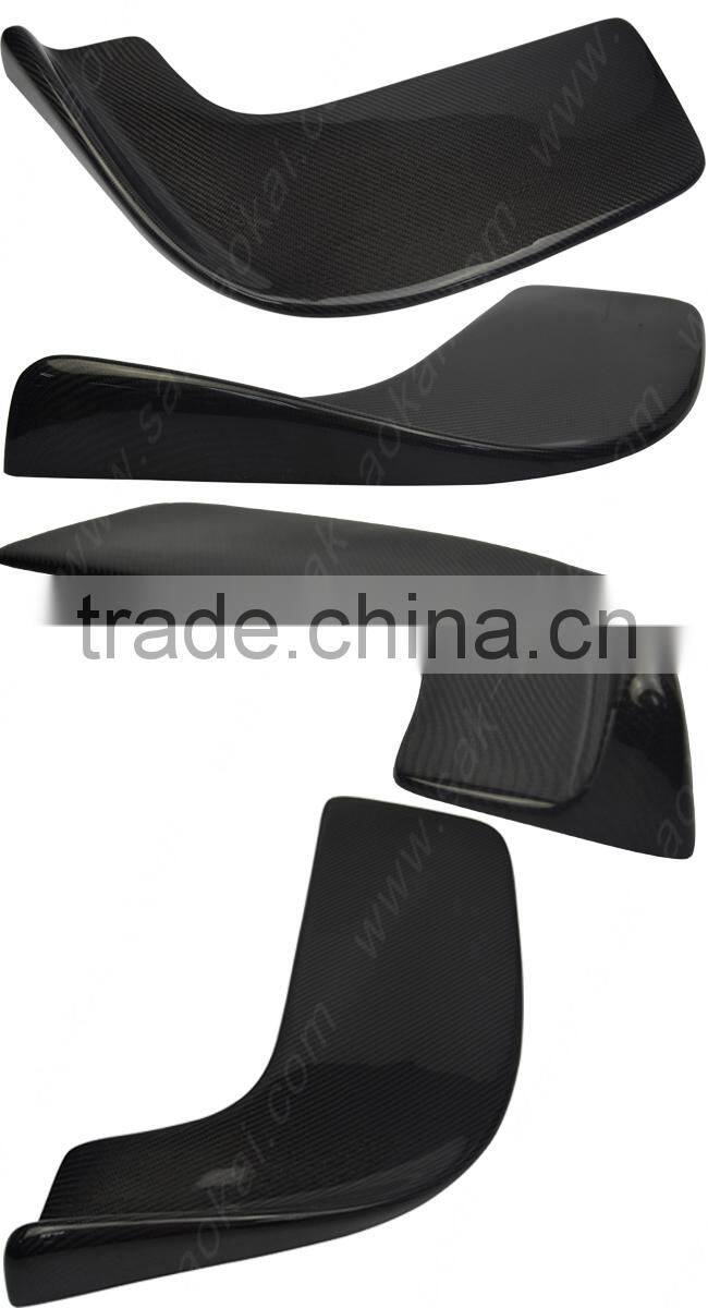 Front bumper splitter flap carbon fiber fit to all cars